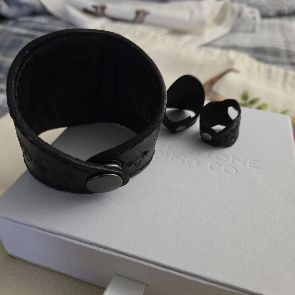 Buffalo Girl Labordite Cuff + Rings 🦄🖤 - Picture 7 of 16